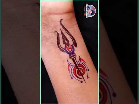 Amazing lord Shiva's trishul tattoo design - YouTube